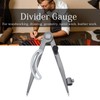 Wing Divider Gauge Carbon Steel Adjustable Angle Lockable Scribing Tool