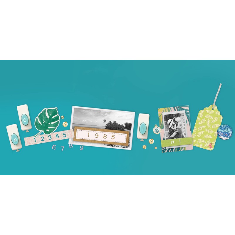 We R Memory Keepers 660516 Word Punch Board Numbers and