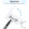 Uniclife 200 Pieces Key Tags 2 Inch Plastic Key Chain