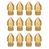 Yoholda 12PCS 3D Printer Nozzle, 0.4mm Brass Nozzles, High Temperature