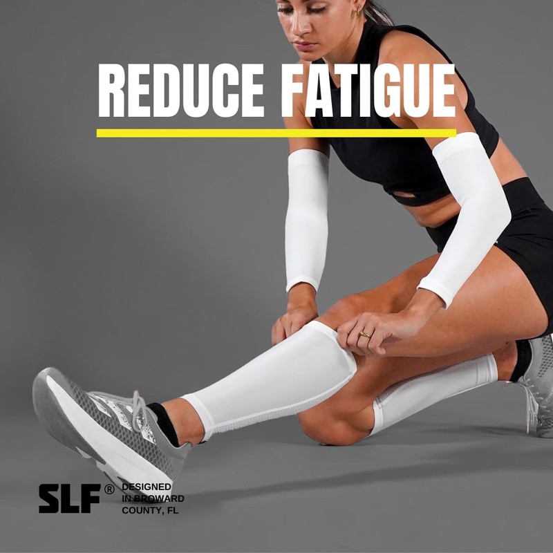 SLEEFS Basic White Calf Sleeves