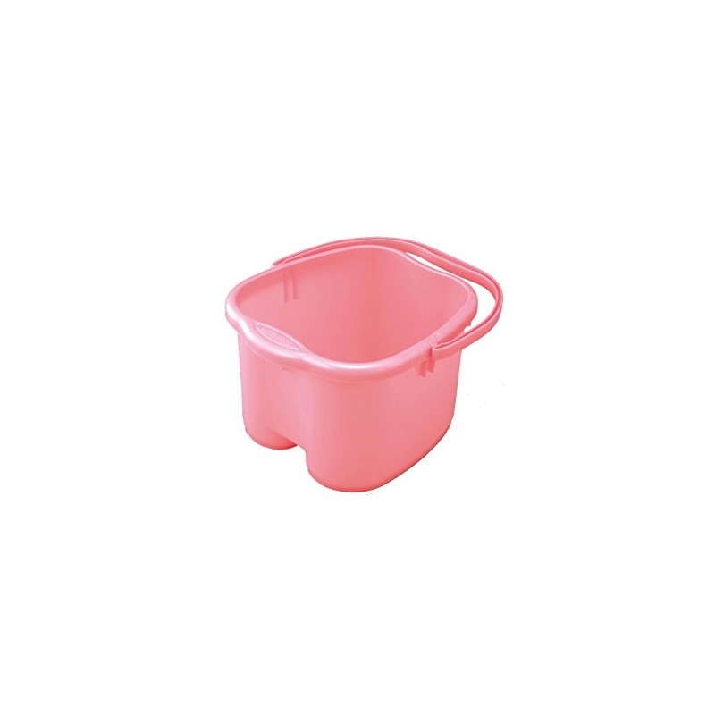 Inomata Foot Detox Massage Spa Bucket, Pink