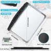 Rechargeable 5X Magnifying Glass for Reading, Large Bright Full Page