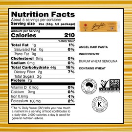 Garofalo – Premium Durum Wheat Semolina Capellini, Angel Hair Pasta, Italian Made, Bronze-Drawn, Al-Dente, One-Ingredient Pasta (4 pack)