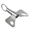 LONGRUNFORU Caster Swivel Lock for 4"x4.5" Plates, Bolt-on, 4-Position Swivel
