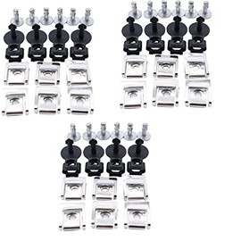 TAKPART 60 Pieces 5-Piece Underrun Protection Engine Underbody Cover Mounting Clips Clips Bumpers 4A0805121A 4A0805163