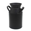 CVHOMEDECO. Farmhouse Galvanized Metal Milk Can, Old Rustic Primitives Jug