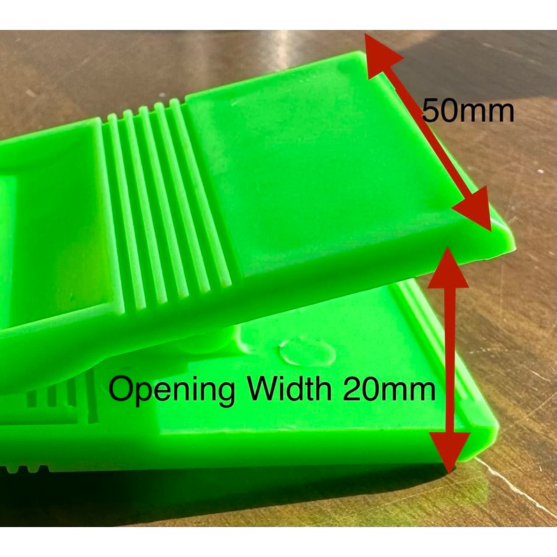 50mm Bulldog Large Extra Square Strong Clips Plastic Paper Binder