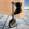 Lygoeege 3Inch Gate Wheel, 160lbs Capacity, Spring-Loaded Absorbing Solid Rubber