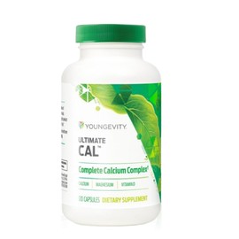 Youngevity Ultimate Cal - Calcium Magnesium Bone Health Supplement with D-3, Zinc, Potassium, Boron - Highly Absorbable - Immune and Bone, Joint, Ligament Support - 120 Capsules (Pack of 1)