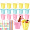 15 Set 33.8 Ounce Large Beach Drink Buckets with Shovels