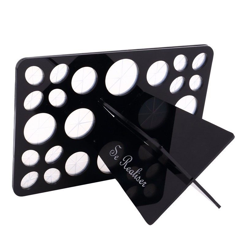 SE Realiser meikuburasisutando Brush Holder Black Makeup Brush Cleaning after