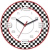 SuperDuperDecor CHEQUERED WALL CLOCK - checkered checked home decor dining