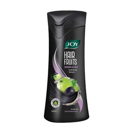 Joy Hair Fruits Shining Black Conditioning Shampoo Enriched with Amla & Black Grapes, 340 ml