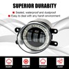 Daytime Running Lights Fog Lights for Toyota 4Runner 2014-2024 White&Amber