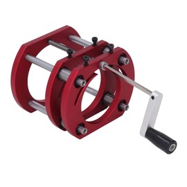 DIY Router Lift Table, Aluminum Alloy Stainless Steel 4 Jaw Clamping, Precise Woodworking Router Table Insert Plate Lift Base, Supports 51mm Lift Height, 64-66mm Diameter Motor