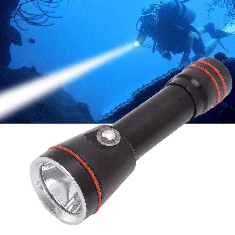 Professional Underwater Flashlight 5000LM Lighting Diving Fill Light IPX8 Waterproof