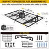 Brukid 2x3ft Adjustable Rail Wall Garage Storage Shelf, Tool Room,