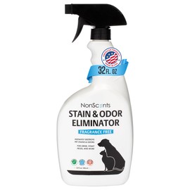 NonScents Stain & Odor Eliminator Spray for Strong Odor - 32 oz - Pet Odor Eliminator for Home - Carpet Stain Remover for Cats and Dog Pee - Cat Urine Destroyer - Carpet Cleaner Spray