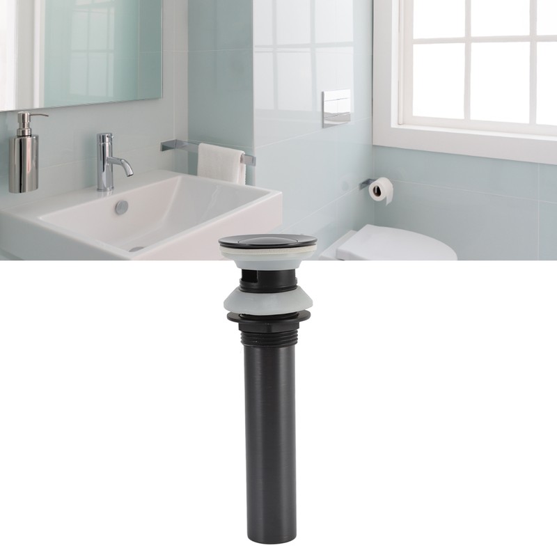 Bathroom Basin Sink Drain Brass Stainless Steel Pop Up Draining