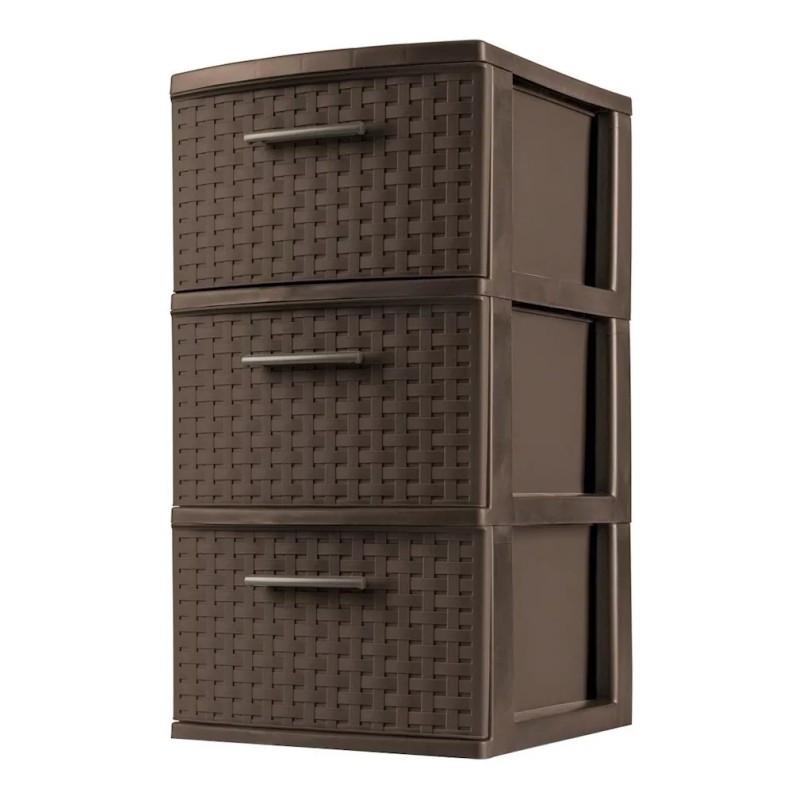 Sterilite Torre 3 Cajones Plástico Multiuso Mediana Sterilite Cajonera