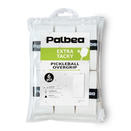 Pickleball OverGrip Tape - Extra Tacky White Pickleball Grip Tape, Pack of 6 - High Sweat Absorption & Non-Slip Soft Touch. Accessories Designed to Enhance Your Pickleball Paddle Grip Tape.