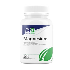 Magnesium | 120 Count | Health Bloom Inc. | Vitamins and Minerals Capsules