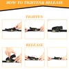 SKIPWALL Truck Bed Dog Tether for Two Dogs,Ratchet Tightening Adjustable