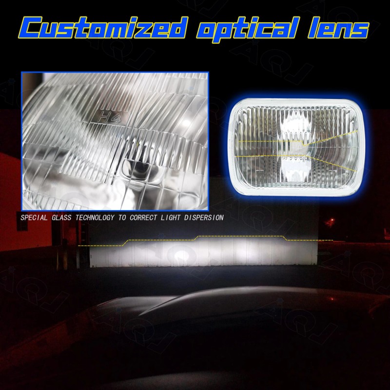 AQJ 4X LED HEADLIGHTS 4X6 FIT 2003-2008 2009 CHEVY KODIAK