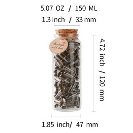 Capsule Letters"Message in a Bottle" Glass Favor Bottle(Mixed Color 110pcs)