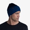 Buff Unisex Knitted Fleece Lined Beanie Hat - Night Blue