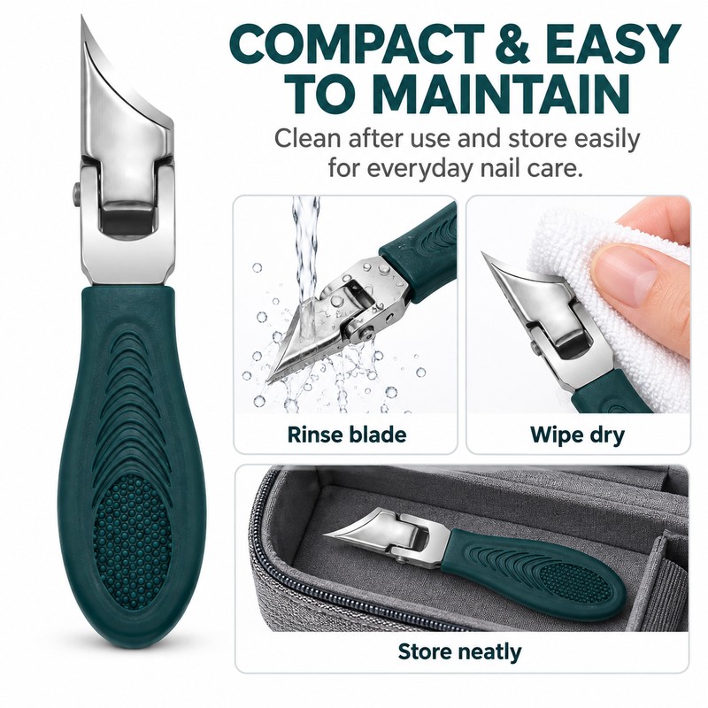 Slant Edge Toenail Clipper Set for Thick Nails – Stainless