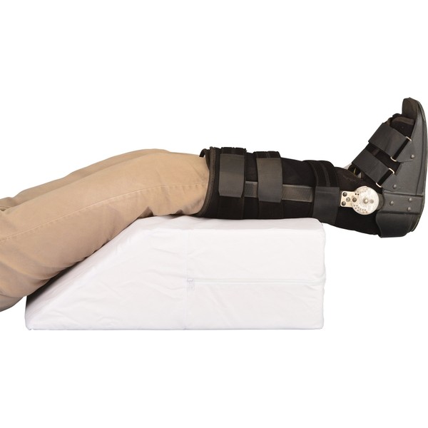 NOVA Elevating Leg Pillow, Recovery Support Wedge for Foot, Ankle, Leg, Hips and Back, Choose from 6” or 8” Height, Removable and Washable Cover, 8" Height