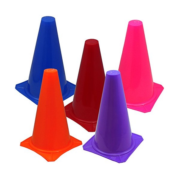 Bluedot Trading 9" Cones (20 Pack), Assorted Colors