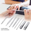 Etiquette Set, Grooming Set, Stainless Steel, Cutter, Nail File, Earpick