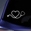Bargain Max Decals Nurse Love Stethescope Sticker Decal Notebook Car