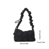 TQUXNGA Pleated Shoulder Bag, Underarm Shoulder Bag, Quilted Handbag Purse,