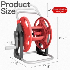 YESTAR Garden Water Hose Reel Cart,Holds 55-100 Ft of 5/8 Inch Hose, Portable Hose Pipe Holder for Outside