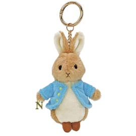 Nakajima Plush Peter Rabbit Initial Mascot N H 5.1 x W 3.5 x D 1.8 inches (13 x 9 x 4.5 cm)