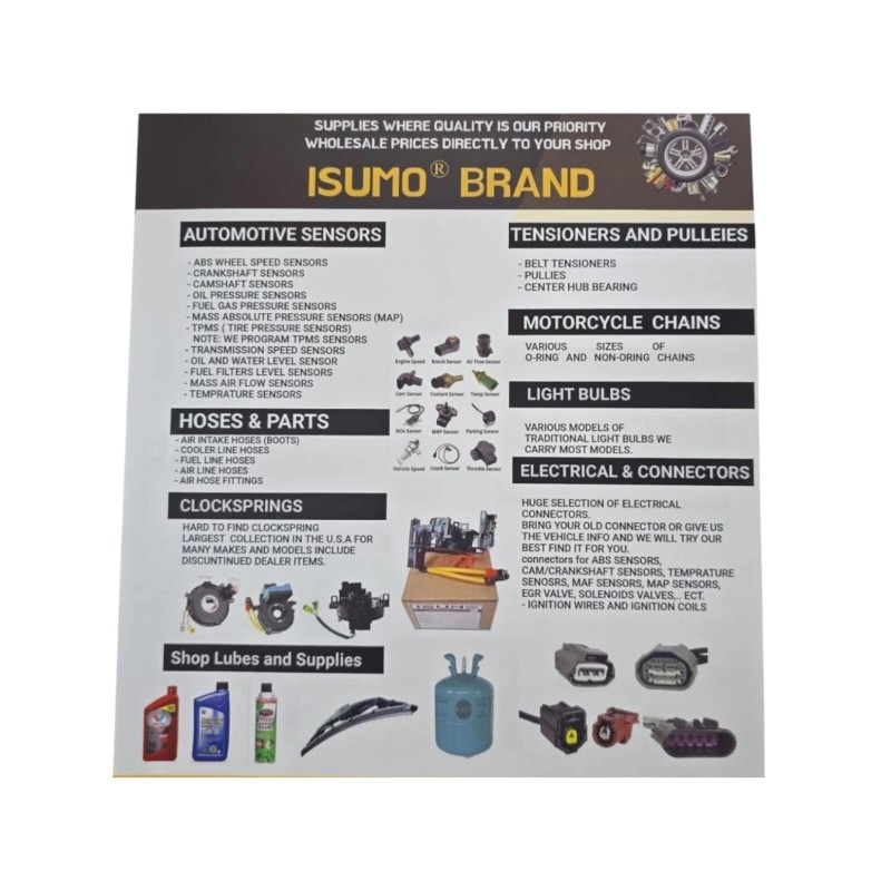 ISUMO 37880-PLC-004 Air Intake / Charge Temperature Sensor Fits: Acura