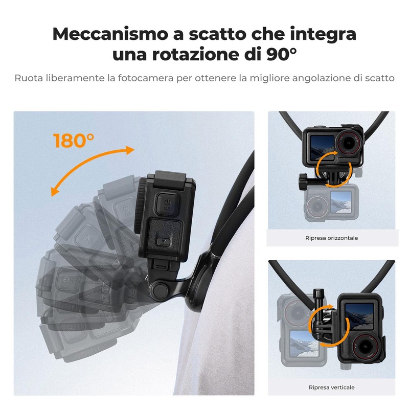 K&F CONCEPT Supporto per Collo con Cuscino d’Aria, Portacamera con