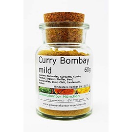 Curry Bombay Mild 60g in Glass Spice Kontor Munich