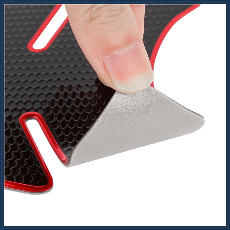 INFINAUTO Fuel Tank Protector PVC Rubber Pad Emblem Badge Sticker