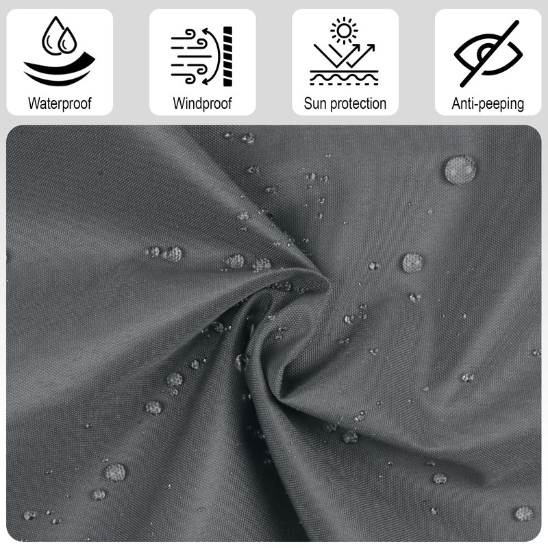 COOL AREA Balcony Privacy Screen, Balcony Edging PES Waterproof Weatherproof