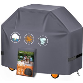 HomWanna Grill Cover 72 Inch - Superior BBQ Covers for Weber Summit 600 Series Gas Grill - 600D Large Outdoor Barbecue Cover Fit Weber 6 Burner Summit 670, Summit 620 and Genesis 600, Genesis 400