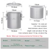 Boundless Voyage Titanium Rice Cooker Camping Cooking Pot Ultralight Camping