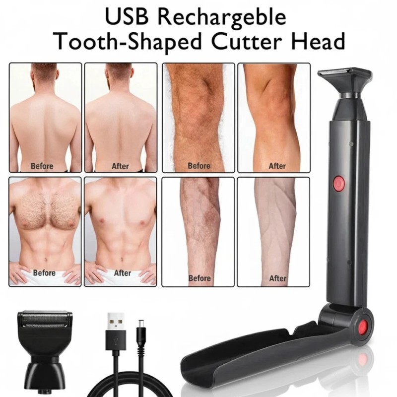 The Perfect Part Long Handle Electric Back Shaver For Men