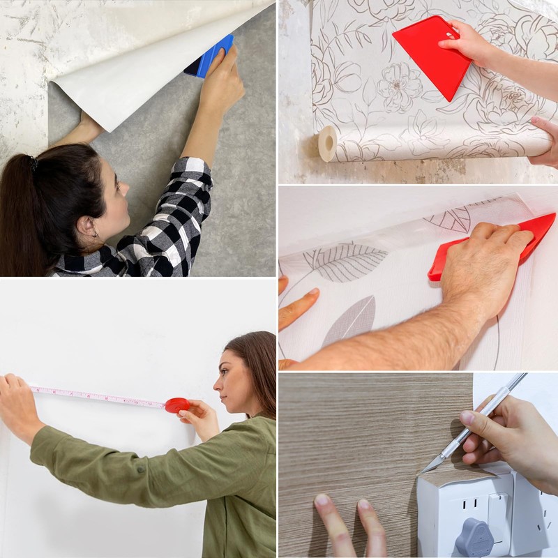 WRAPXPERT Wallpaper Tools, Wallpaper Smoothing Tool Kits, Peel and Stick