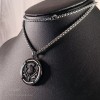 Fenris Silver Coin Necklace Scottish Thistle Mens Womens Medieval
