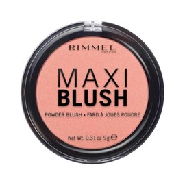 Rimmel London Maxi - 001 Third Base - Rubor en polvo, ligero, altamente pigmentado, mezclable, 0.31 onzas